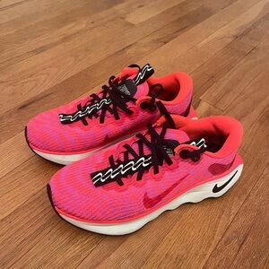 Nike Pink and Red Sneakers